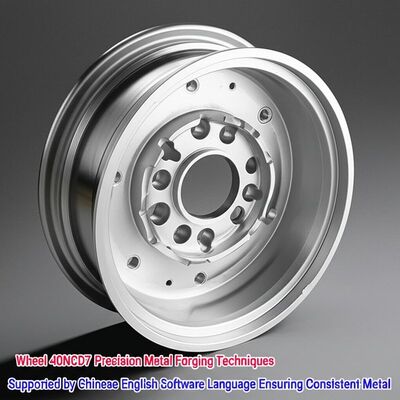 Tekerlek 40NCD7 Kesin Metal Kalıplandırma Teknikleri Çin İngilizce Yazılım Dili Destekleyerek Sabit Metal Sağlanıyor
